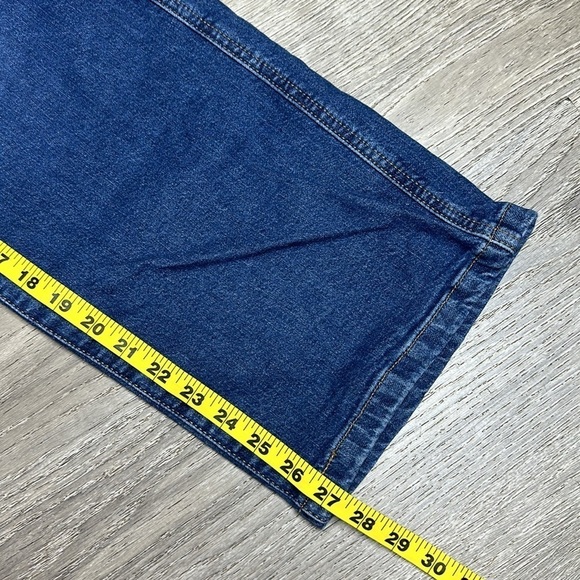 Levi’s Mile High Rise Cropped Wide Leg Jeans Button-Fly Blue Women’s Sz 25 - Picture 12 of 13